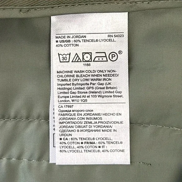 Banana  Republic Tailored Chino Shorts Tencel Army Green Size 0 NWT - Picture 13 of 16
